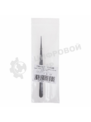 Пинцет прямой Rexant узкий, рифленый 145 мм ПРОФИ