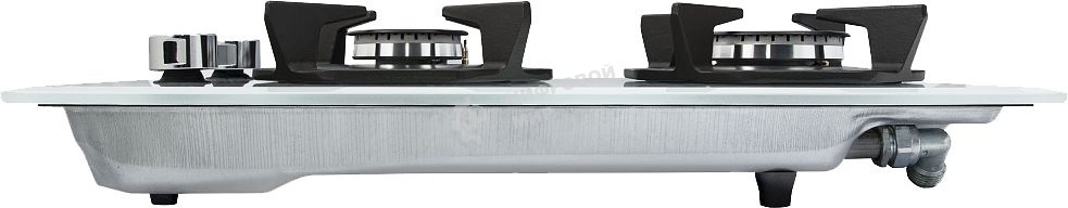 Газовая варочная панель Maunfeld EGHG.32.2CW/G, 2 конфорки, закаленное стекло, белый
