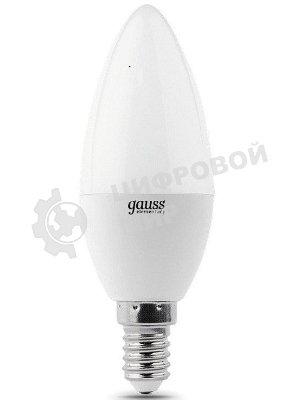 Лампа светодиодная LED Gauss 8Вт E14 220В 2700К Elementary свеча 33118