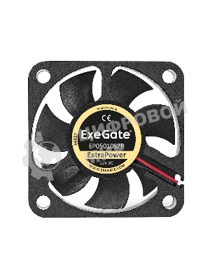 Вентилятор для корпуса ExeGate ExtraPower EP05010S2P черный, 50 мм, 6500 об/мин, 36 дБ, 2 pin