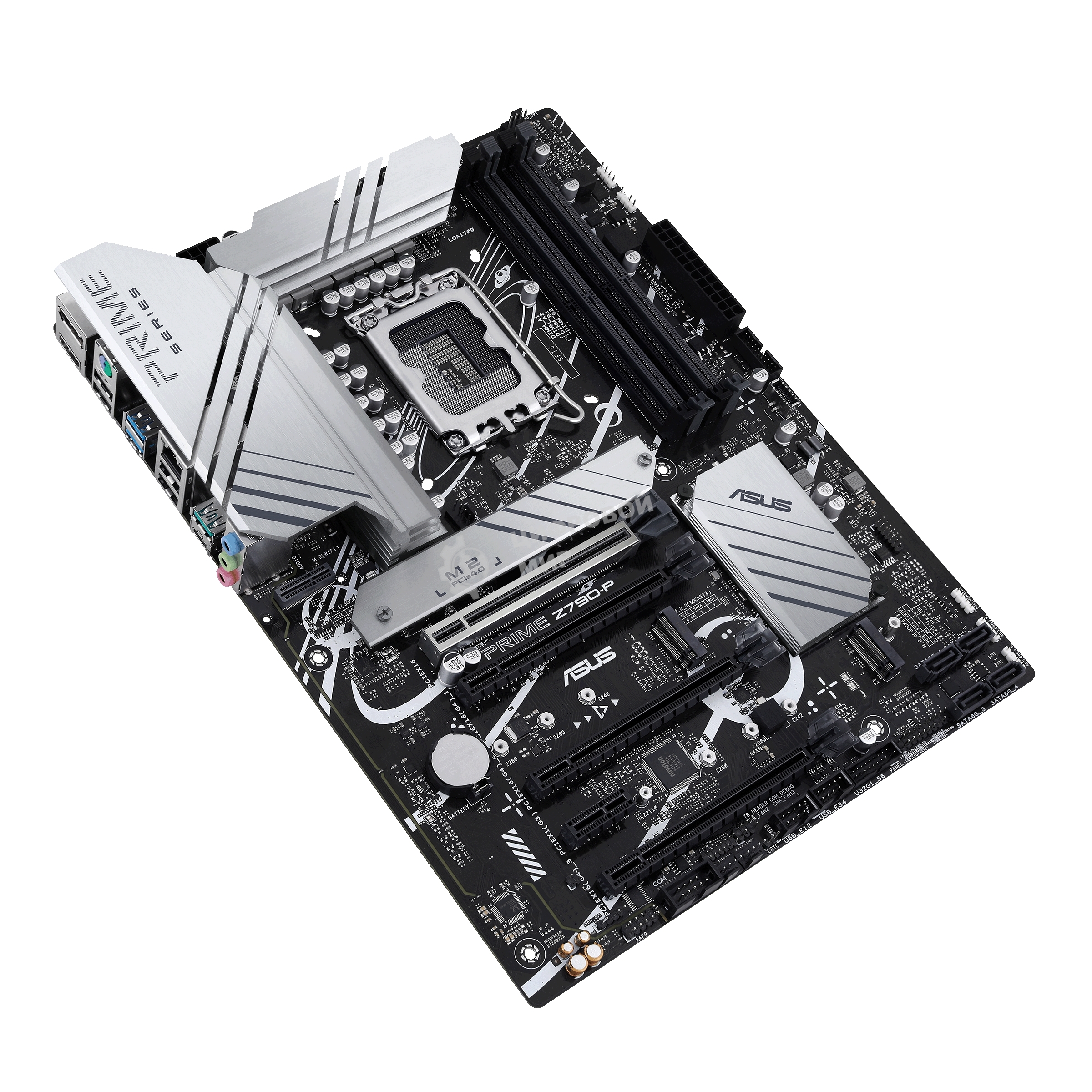 Материнская плата ASUS PRIME Z790-P, LGA 1700, Intel Z790, 4xDDR5, 4xSATA, 3xM.2 PCIe 4.0 x4, 1xPCIe 5.0 x16, 3xPCIe x4, 1xPCIe x1, 1xHDMI, 1xDP, 1xUSB-C 3.2 Gen 2x2, 1xUSB 3.2 Gen 2, 2xUSB 3.2 Gen 1, 4xUSB 2.0, 1x 2.5Gb LAN, 3x3.5 мм, 7.1, ATX