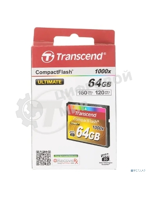 Флеш карта CF 64Gb Transcend TS64GCF1000 (1000X) 
