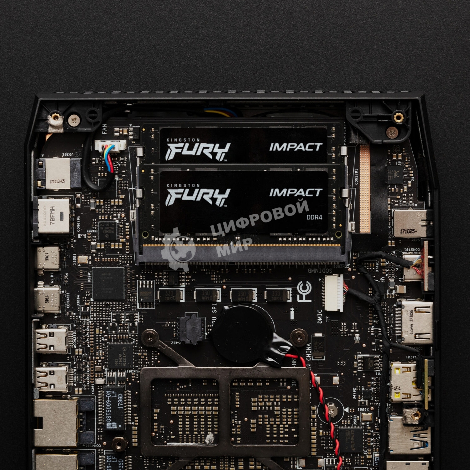 Оперативная память Kingston Fury Impact, DDR5, 32GB (2x16GB), 6000MHz, CL38, ECC SO-DIMM