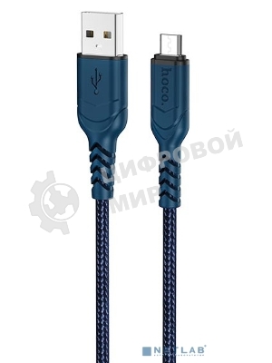 Кабель USB Micro/HOCO HC-44906 X59/1m/2.4A/Нейлон/Red