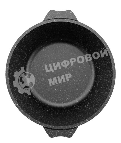 Кастрюля Гранит черный 5 л, АП 45802