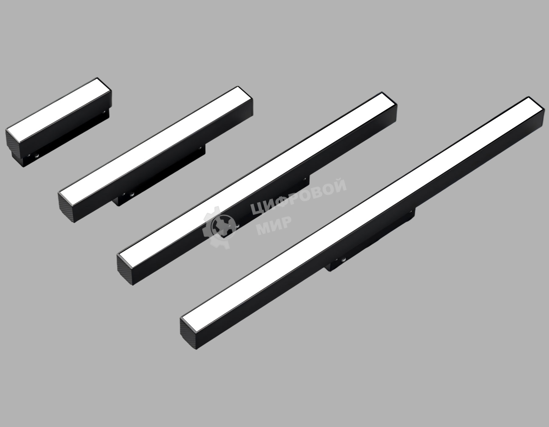 Трековый линейный светильник Ambrella light GL8065 BK черный IP20 36W 3000-6000K 220V 120° 800*25*41