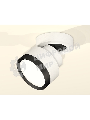 Светильник Ambrella Light XM8101002 SWH/PBK белый песок/черный полированный GX53 (A2228, A2105, C8101, N8113)