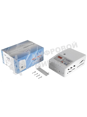 Стабилизатор RUCELF SRW-10000-Dоднофазный, цифровой 220В 10000ВА вх.:140-260Внастенный