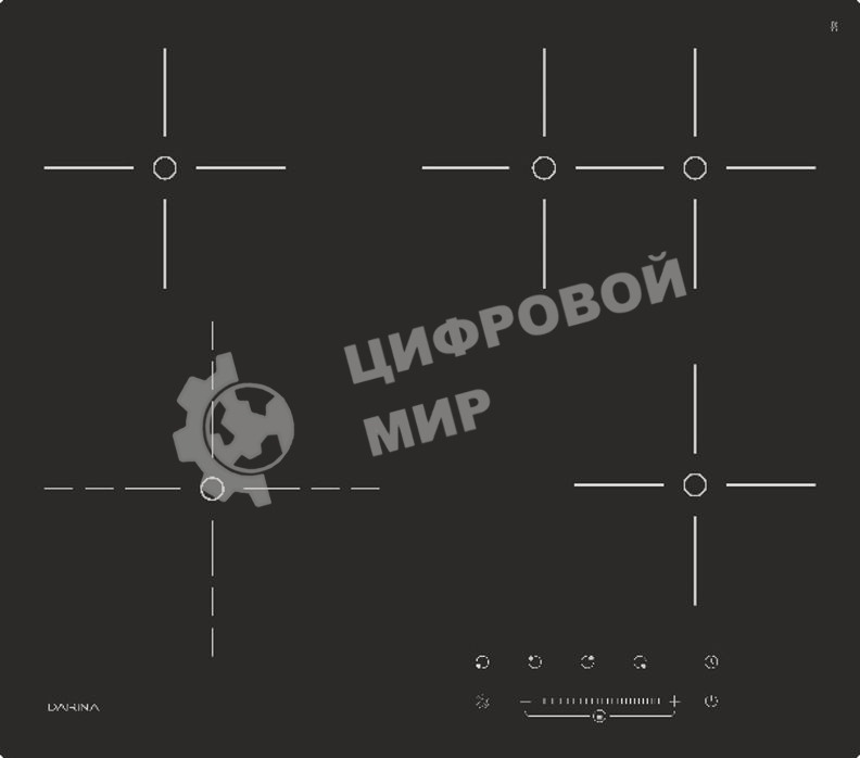 Варочная панель Darina PL E329 B черный