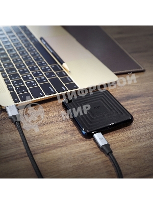 Внешний SSD 2TB Silicon Power PC60, External, USB 3.2 Type-C R/W - 540/500 MB/s черный