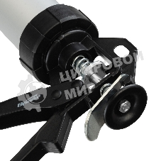 Пистолет для герметика Sparta 400мл ''закрытый'' алюминиевый корпус круглый шток 8 мм