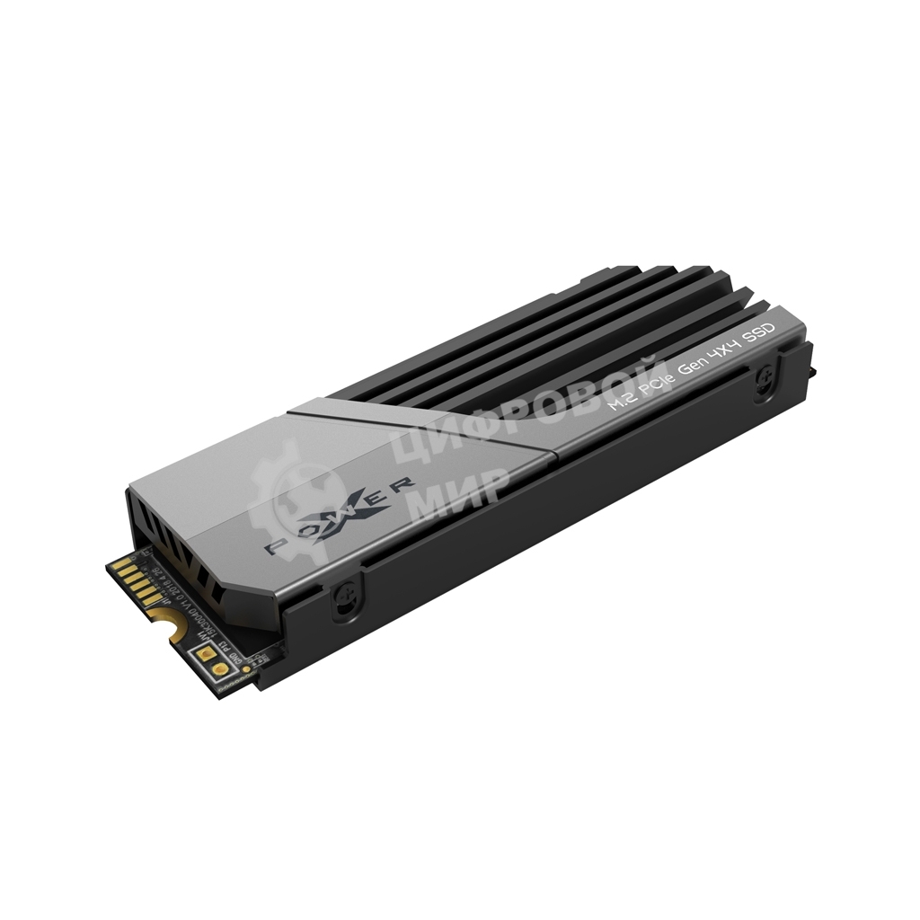 Накопитель SSD Silicon Power XS70, 2Tb, PCIe 4.0 x4, M.2 2280, NVMe, R/W 7300/6800, с радиатором