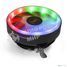 Кулер для процессора ExeGate Dark Magic EE126R-PWM.RGb черный, 120 мм, алюминий, 2000 об/мин, 24 дБ, 4 pin, 100 Вт, 67 мм