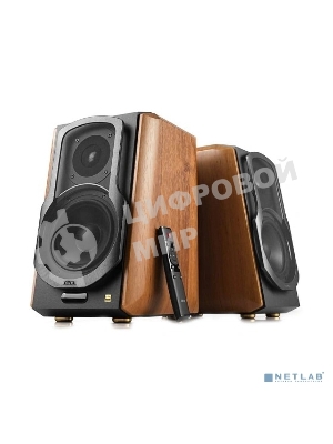 Акустическая система Edifier S1000MKII Brown (2.0,Bluetooth 5.0,ДУ,2x 25 Вт (ВЧ), 2x 35 Вт (СЧ/НЧ)