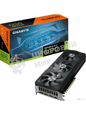 Видеокарта Gigabyte PCI-E GV-N5070EAGLE OC-12GD 1.0 NVIDIA GeForce RTX 5070 12Gb 192bit GDDR7 2805/28000 HDMIx1 DPx3 HDCP Ret