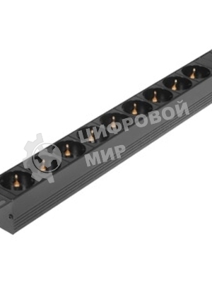 Блок розеток горизонтальный ExeGate ServerPro PDU-19H901 Al-9S-C14, 19