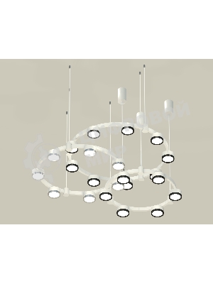 Крепеж подвесной A9208 WH белый D60*1450mm