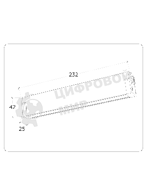 Управляемый светодиодный светильник для шинопровода Magnetic Ambrella light GL1262 BK черный IP20 9W 3000K-6400K 220V 120° 232*25*42 (Без ПДУ)