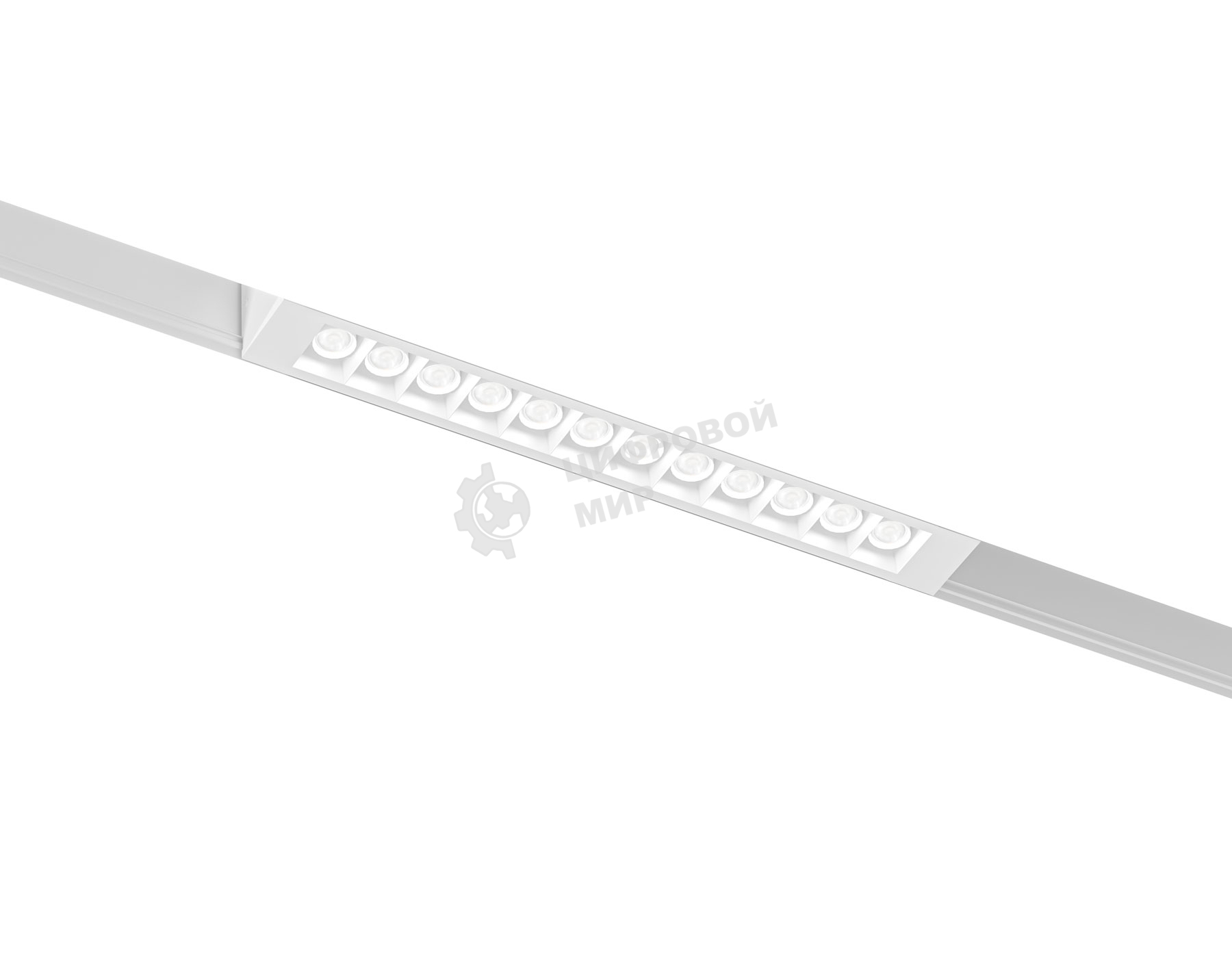 Трековый линейный светильник Ambrella light GL8070 WH белый IP20 9W 3000-6000K 220V 24° 220*25*41