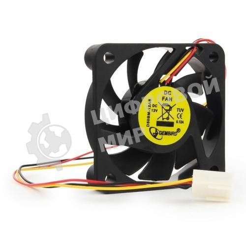 Вентилятор для корпуса Gembird черный, 50 мм, 5000 об/мин, 25 дБ, 3 pin
