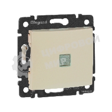 Переключатель Legrand 774326 Valena 2напр 10A с подсв, сл. кость