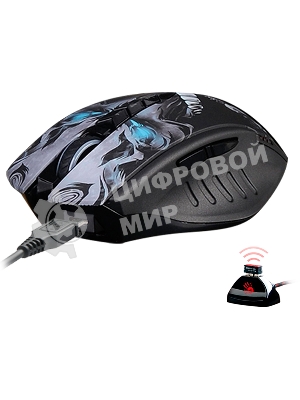 Мышь беспроводная A4Tech Bloody R80 Plus Skull черный, 5000 dpi, радиоканал, USB, кнопки - 8