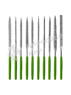 Набор надфилей Сибртех алмазных 140х70х3 10шт.