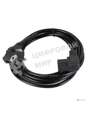 Кабель комп - розетка AOpen ACE021R-3M 220V EU (угол-угол) 3m