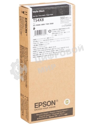 Картридж струйный Epson C13T54X800 Matte черный Ink (350 мл) для SureColor SC-P6000, SC-P7000, SC-P7000V, SC-P8000, SC-P9000, SC-P9000V