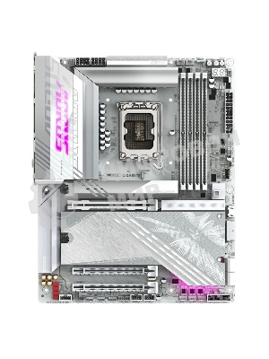 Материнская плата Gigabyte Z890 AORUS ELITE X ICE, LGA 1851, Intel Z890, 4xDDR5, 4xSATA, 5xM.2, 1xPCIe 5.0 x16, 1xPCIe 4.0 x4, 1xPCIe 4.0 x1, 1x 2.5Gb LAN, 4xUSB-A 3.2 Gen 1, 2xUSB-A 3.2 Gen 2, 4xUSB-A 2.0, 1xUSB-C (Thunderbolt 4), 2x3.5 мм, 7.1, ATX