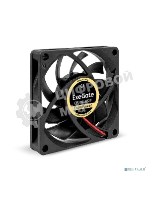 Вентилятор для корпуса ExeGate ExtraPower EP07015B2P черный, 70 мм, 3100 об/мин, 28 дБ, 2 pin