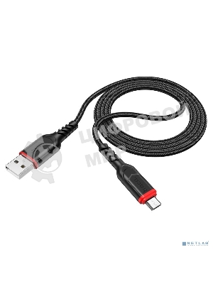 Кабель USB Micro/HOCO HC-44890 X59/1m/2.4A/Нейлон/черный