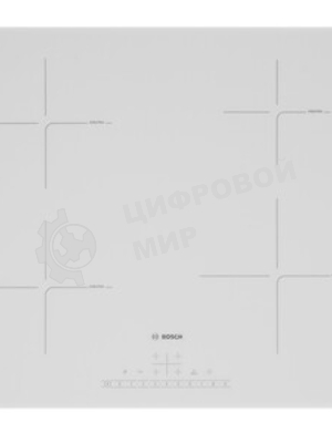 Индукционная варочная панель Bosch PUE612BB1J, 60 см, индукция,сенсорное управление, белый