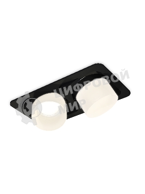 Комплект встраиваемого светильника Ambrella light XC7664085 SBK/FR черный песок/белый матовый MR16 GU5.3 (C7664, N7170)