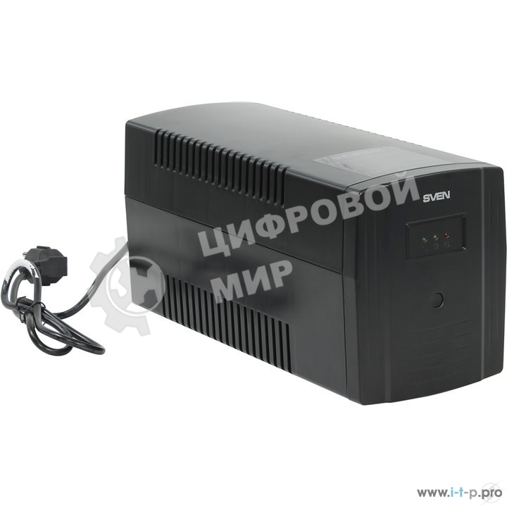 Источник бесперебойного питания SVEN Pro 1000 1000VA/720W USB, RJ-45 (3 EURO) 