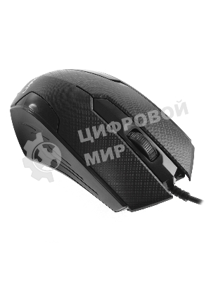 Мышь проводная Crown CMM-100 черный, 1000 dpi, USB, кнопки - 3