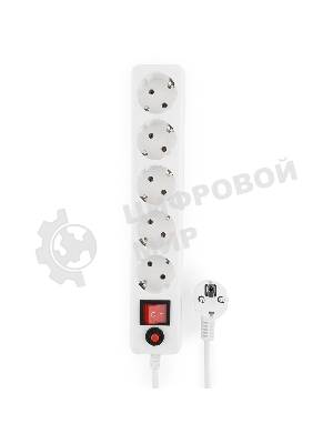 Сетевой фильтр Гарнизон ЕНLW-4 0,5 м 5 розеток белый 