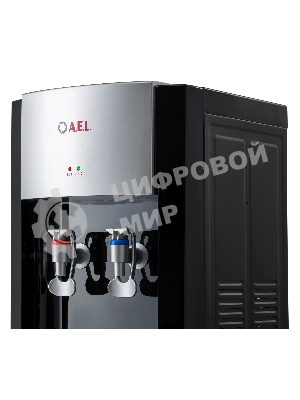 Кулер для воды AEL LD-AEL-28, верхняя загрузка, нагрев 90 °С, охлаждение 15 °С, черный/серебристый