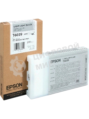 Картридж струйный Epson C13T603900 светло-серый для Epson Sty Pro 7800/9800/7880/9880 (220мл)