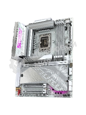Материнская плата Gigabyte Z890 AORUS ELITE X ICE, LGA 1851, Intel Z890, 4xDDR5, 4xSATA, 5xM.2, 1xPCIe 5.0 x16, 1xPCIe 4.0 x4, 1xPCIe 4.0 x1, 1x 2.5Gb LAN, 4xUSB-A 3.2 Gen 1, 2xUSB-A 3.2 Gen 2, 4xUSB-A 2.0, 1xUSB-C (Thunderbolt 4), 2x3.5 мм, 7.1, ATX