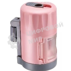 Точилка для карандашей механическая Kw-Trio 03420PINK, 1 отверстие, металл/пластик, розовый, пластиковый бокс