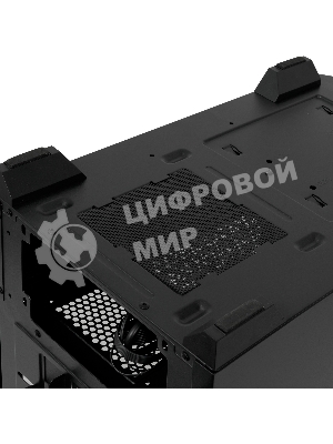Компьютерный корпус HSPD M330, Mesh Mini-tower, черный, TG, 0.6 SPCC, 3x120mm ARGB mATX, mITX 175/330/160mm 2x2.5