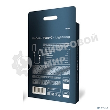 Кабель Rexant Type-C – Lightning для Apple, 3А, 1м, в черной нейлоновой оплетке, с LED-дисплеем