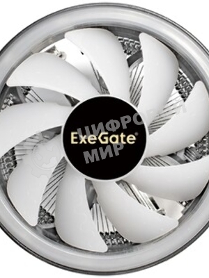 Кулер для процессора ExeGate Dark Magic EE126R-PWM.RGb черный, 120 мм, алюминий, 2000 об/мин, 24 дБ, 4 pin, 100 Вт, 67 мм