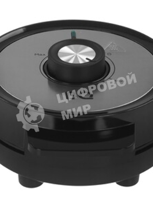 Вафельница BQ ST1010 черный/стальной, WAFFLE. Мощность: 1000 Вт, регулировка температуры от 40 до 230 °С, приготовление 5 вафель одновременно, антипригарное покрытие панелей Non-Stick PRO, равномерный нагрев, теплоизолированная ручка, противоскользящие ножки, 2 индикатора работы: нагрева и питания, материал корпуса: металл, бакелит, материал панелей : металл, размер рабочей поверхности: диаметр 190 мм, количество панелей: 2, вид панелей: венские вафли, длина шнура: 0.7 м, напряжение: 220-240 В, 50-60 Гц, защита от поражения электротоком: класс I