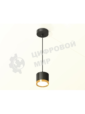 Светильник Ambrella Light XP8111012 SBK/PYG черный песок/золото желтое полированное GX53 (A2333, C8111, N8124)