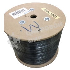 Кабель UTP 4 Pair AWG 24 CCA wooden reel, PE+PVC jacket, cat5E 305м черный