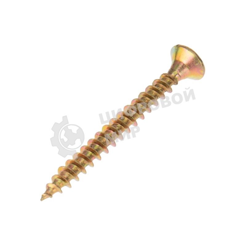 Саморез универсальный Kranz 3х40, желтый цинк, упаковка поставщика (12 000 шт.)