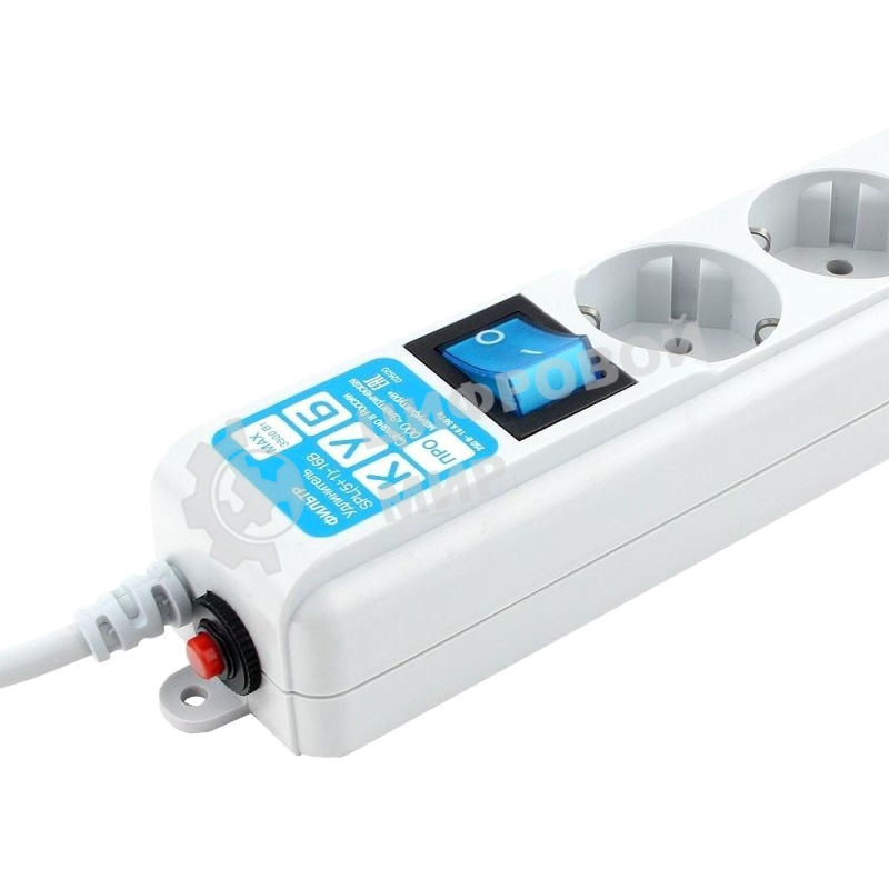 Фильтр-удлинитель PowerCube PRO (SPL(5+1)-16B-P-5М) 5.0 м, LC контур - подавление В/Ч помех, 16А/3,5 кВт