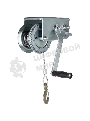 Лебедка шестеренчатая Matrix тяга - 0,8 т, 9 м, тросовая